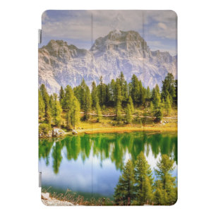 Dolomite Mountains and Lake Stunning Landscape iPad Pro Cover