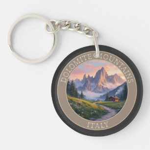 Dolomite Mountains Italy Keychain