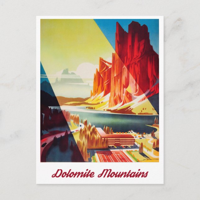 Dolomite Mountains, Italy Postcard (Front)