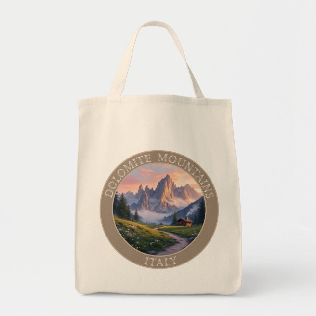 Dolomite Mountains Italy Tote Bag (Front)