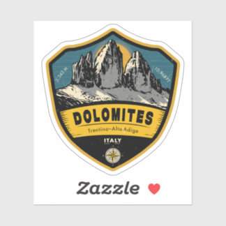Dolomites, Alpine Adventure , italy Sticker