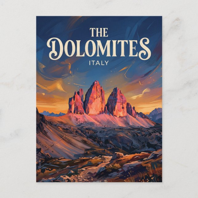 Dolomites Alta Via 1 Italy Postcard (Front)