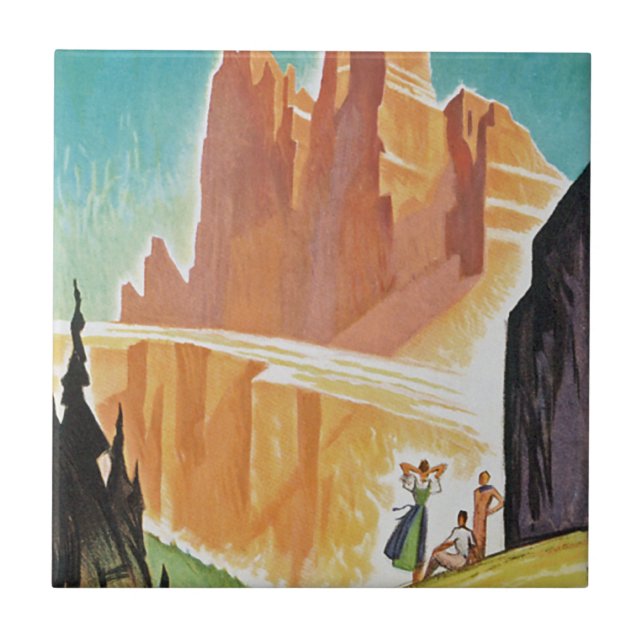 Dolomites Ceramic Tile (Front)