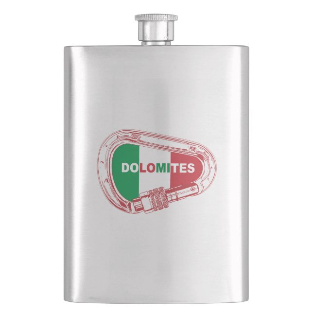 Dolomites Climbing Carabiner Flask (Front)