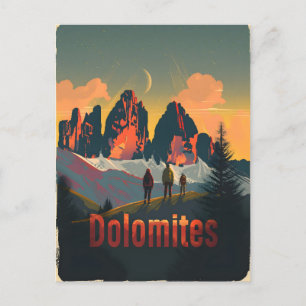 Dolomites Hiking Postcard