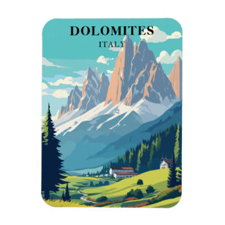 Dolomites Italy Mountains Travel  Magnet
