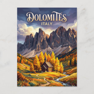 Dolomites Italy Postcard