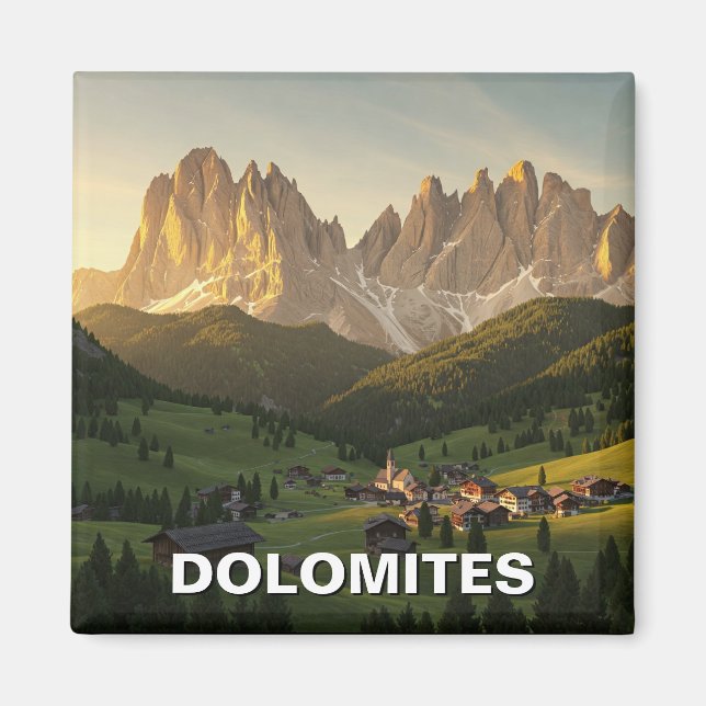 Dolomites Italy Travel Magnet (Front)