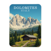 Dolomites Italy Travel Souvenir Illustration