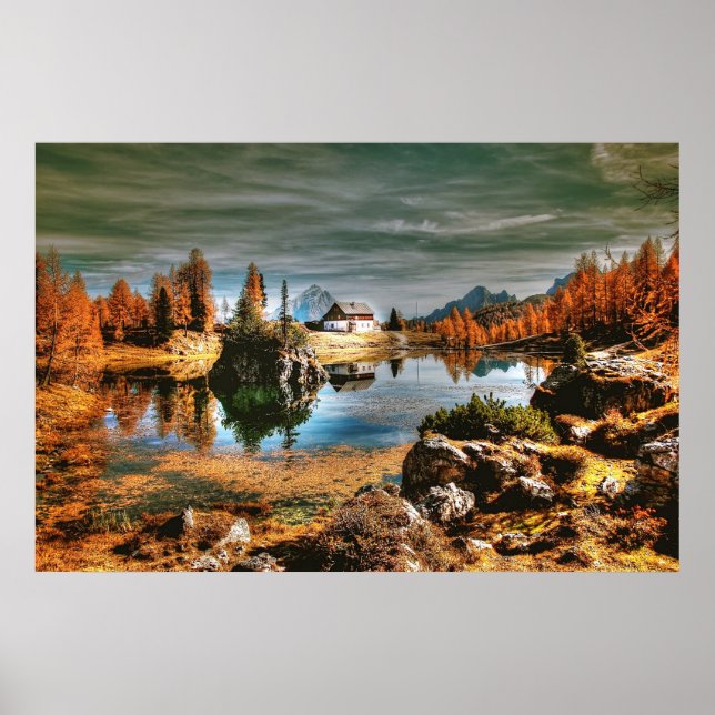 Dolomites mountains, italy poster (Front)