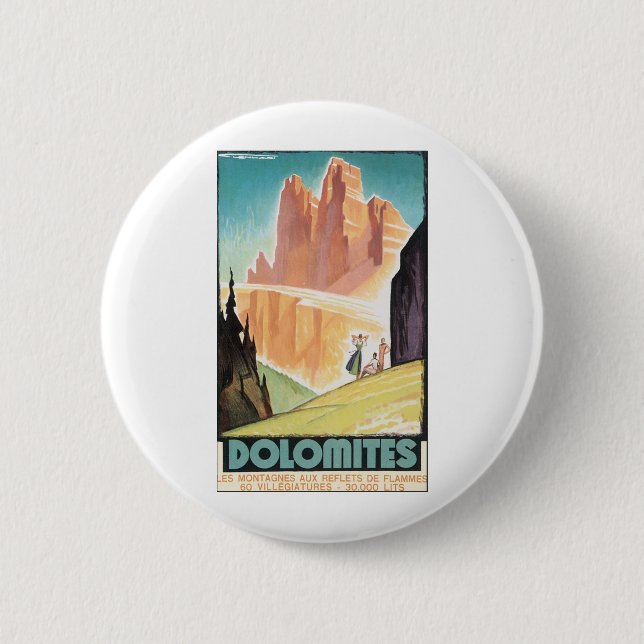 Dolomites Pinback Button (Front)