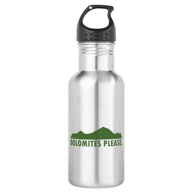 Dolomites Please Stainless Steel Water Bottle (Front)