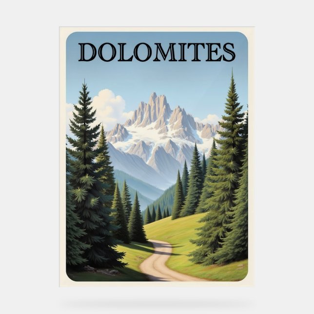 Dolomites Travel Poster (Front)