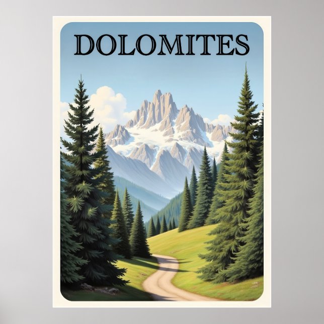 Dolomites Travel Poster (Front)