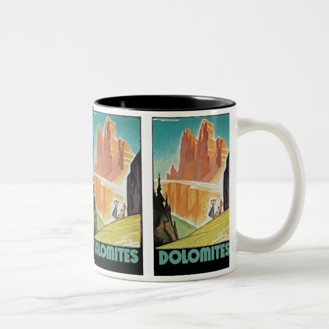 Dolomites Two-Tone Coffee Mug (Right)