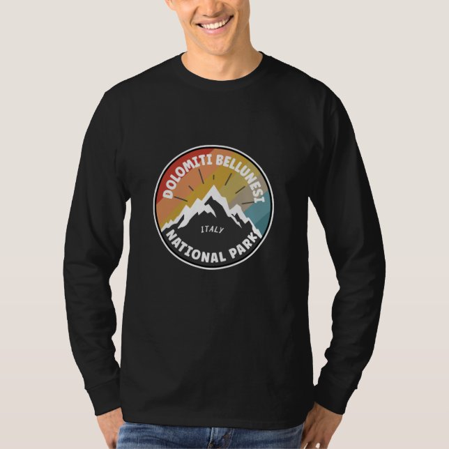Dolomiti Bellunesi National Park Italy T-Shirt (Front)