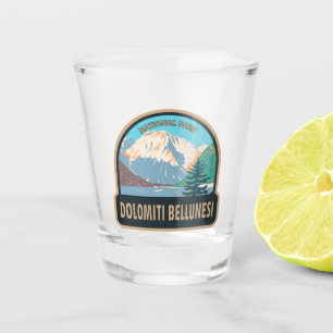 Dolomiti Bellunesi National Park Italy Vintage Shot Glass