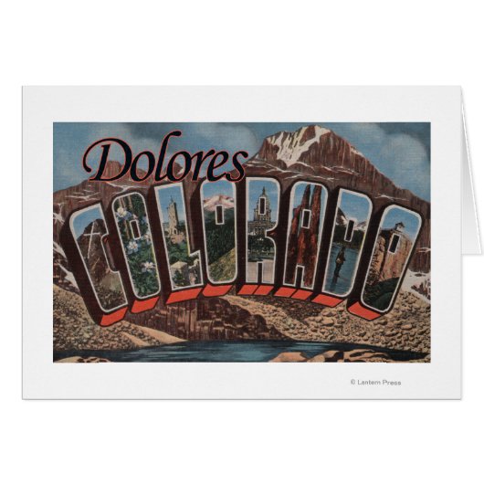 Dolores, Colorado - Large Letter Scenes (Front Horizontal)