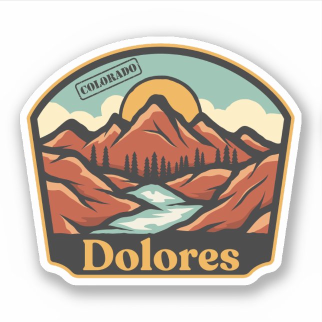 Dolores, Colorado Sticker (Front)