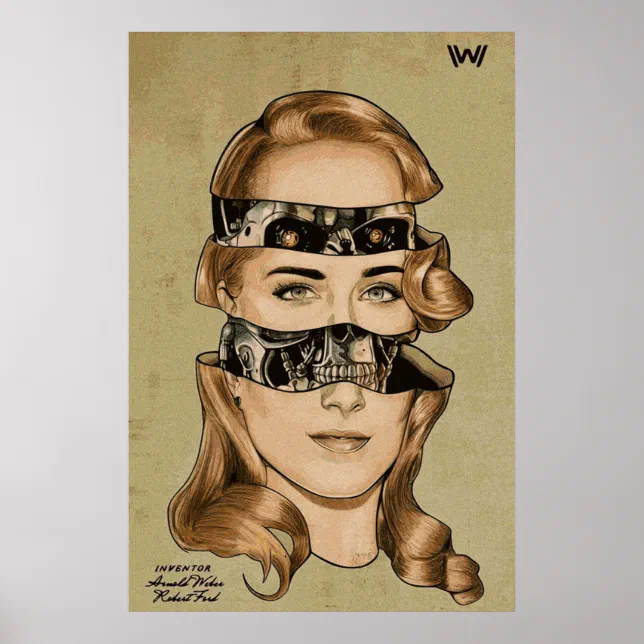 Dolores from Westworld SciFi Robot Artwork Poster | Zazzle