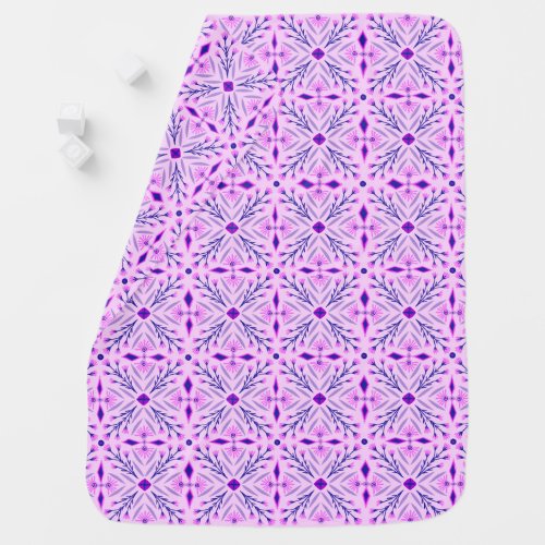 Dolores Pattern Hand Drawn Tiles Baby Blanket