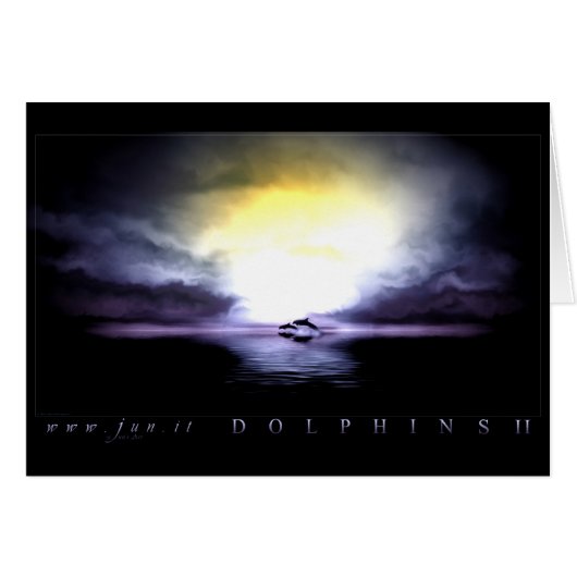 Dolphin 2 cards (Front Horizontal)