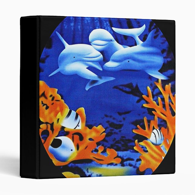 Dolphin  3 ring binder (Front/Spine)