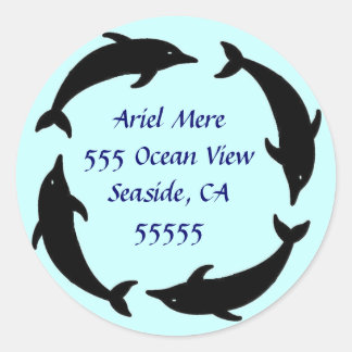 Dolphin Address Label