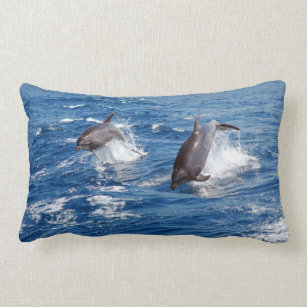 Dolphin Adventure Lumbar Pillow