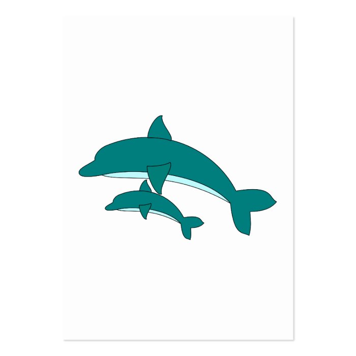 Dolphin And Baby Business Card Template