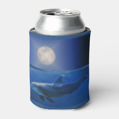 Dolphin and Moon Cozy Cup Can Cooler