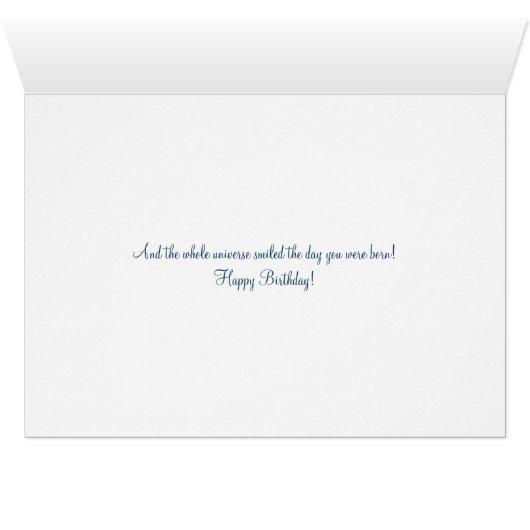 Dolphin and Moon Happy Birthday Card (Inside Horizontal (Bottom))