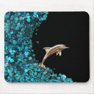 Dolphin and Paua Shell mousepad