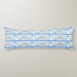 Dolphin and Whale Body Pillow
