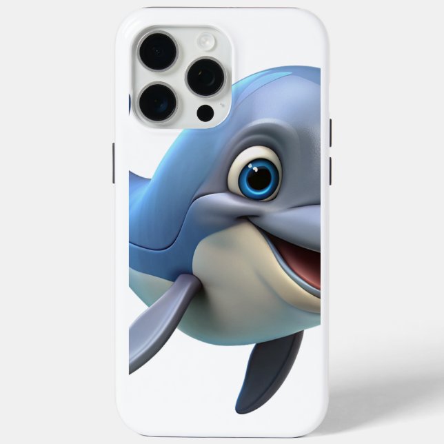 Dolphin Apple iPhone 15 pro max case (Back)