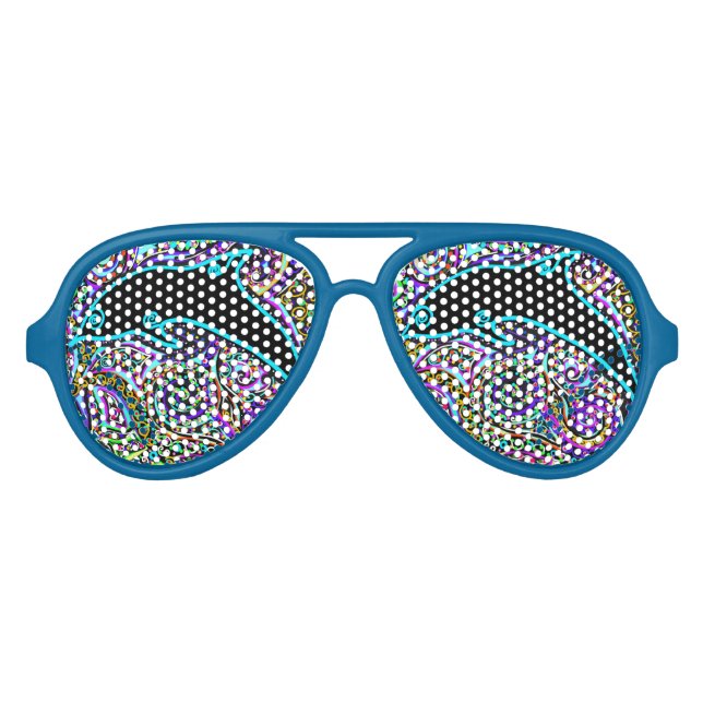 Dolphin Art Design Aviator Sunglasses (Front)