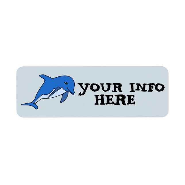 DOLPHIN ART  RETURN ADDRESS LABELS (Front)