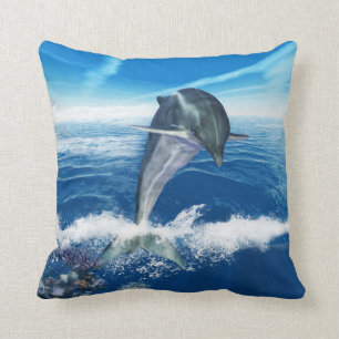 Dolphin Art, Throw Pillow