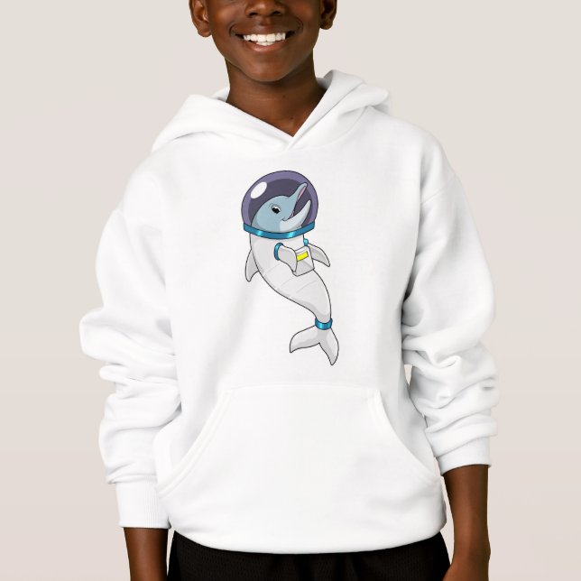 Dolphin as Astronaut in Costume Hoodie (Front)