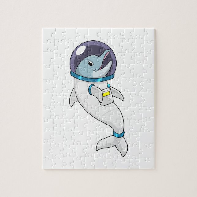 Dolphin as Astronaut in Costume Jigsaw Puzzle (Vertical)