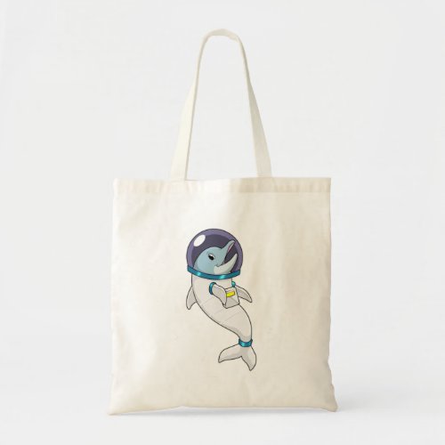 Dolphin as Astronaut in Costume Tote Bag