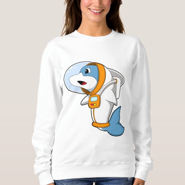 Dolphin as Astronaut with Costume Sweatshirt (Front)