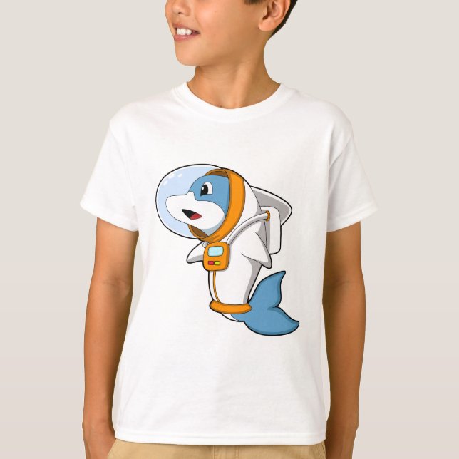 Dolphin as Astronaut with Costume T-Shirt (Front)