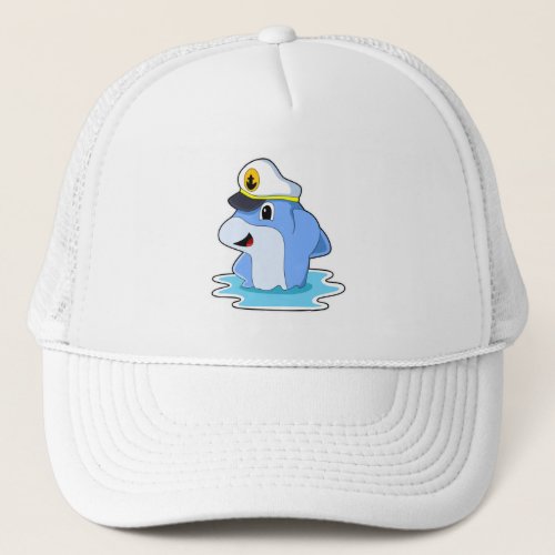 Dolphin as Captain with Hat