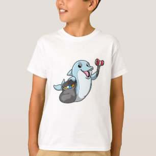 Dolphin as Cleaner with Trash bag T-Shirt