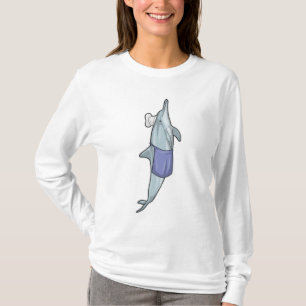 Dolphin as Cook with Chef hat T-Shirt