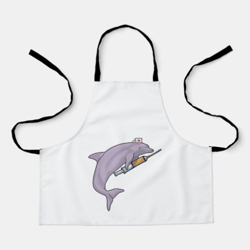 Dolphin as Nurse with Syringe Apron