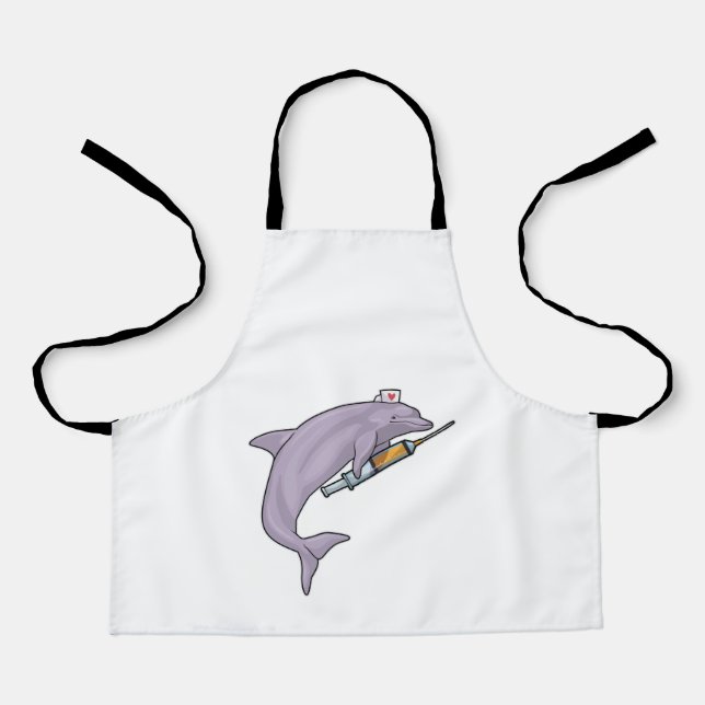 Dolphin as Nurse with Syringe Apron (Front)