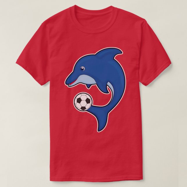 Dolphin as player with ball T-Shirt (Design Front)