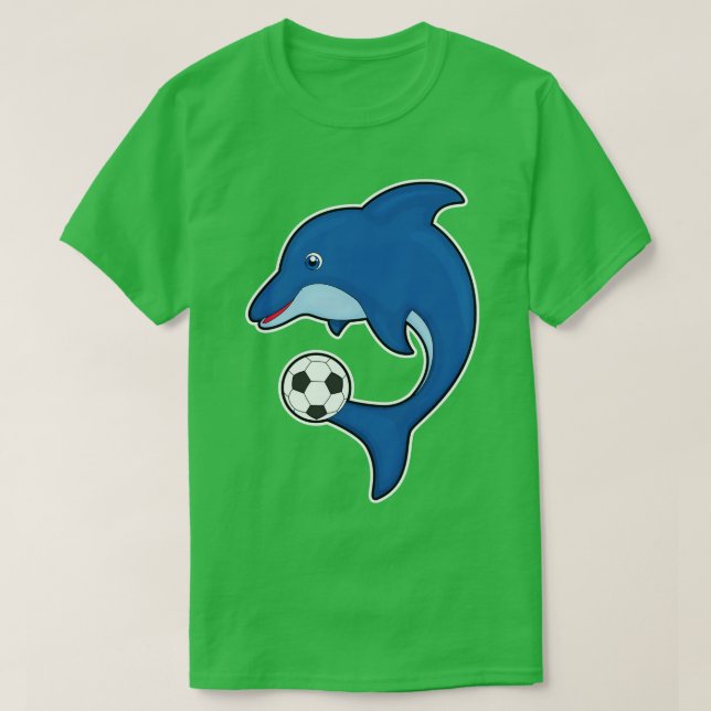 Dolphin as player with ball T-Shirt (Design Front)